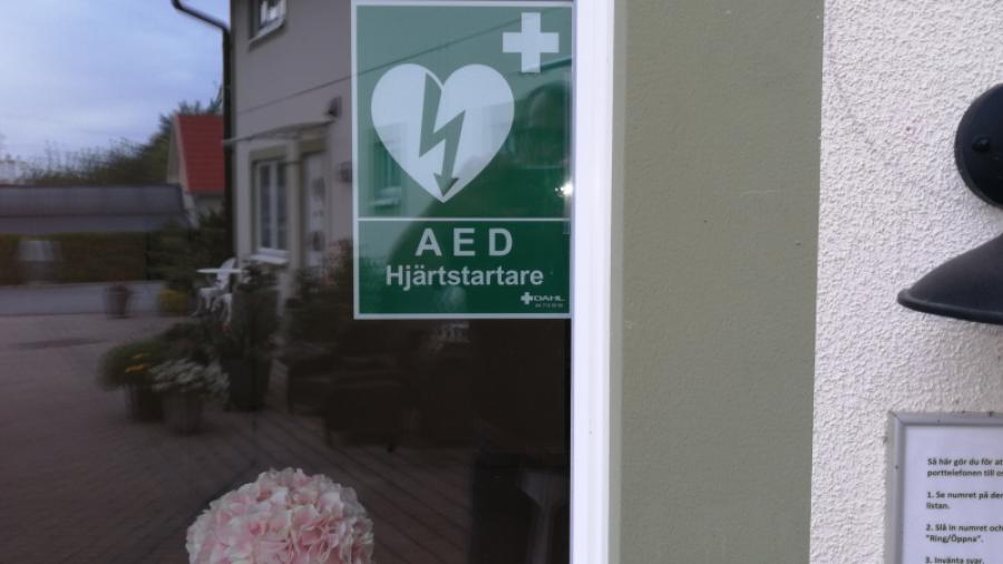 Skylt synlig utifrån