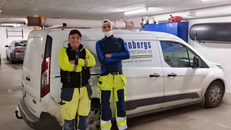  Installatörerna reste från Tidaholm och övernattade på Hotell Roslagen 