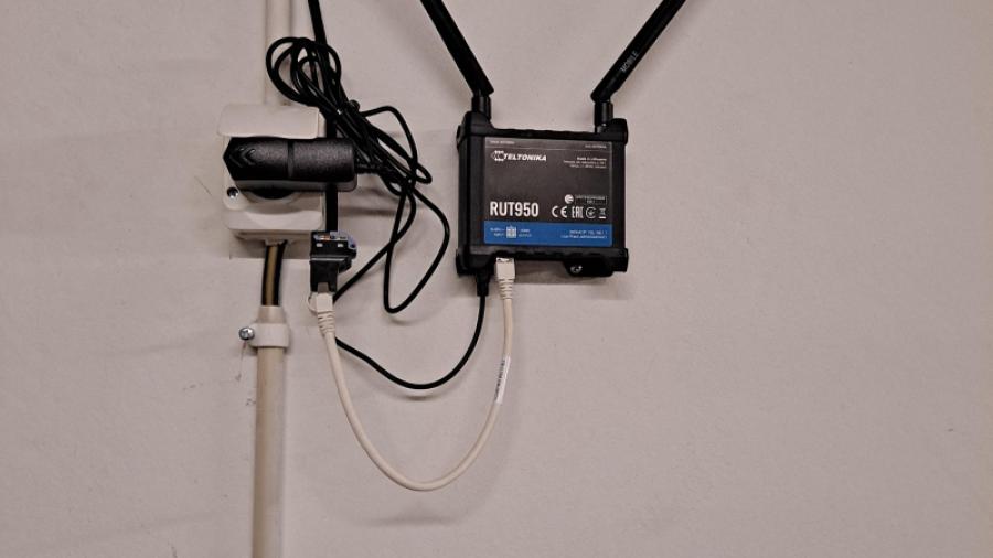 4G-router som InCharge använder för att kommunicera med vår anläggning